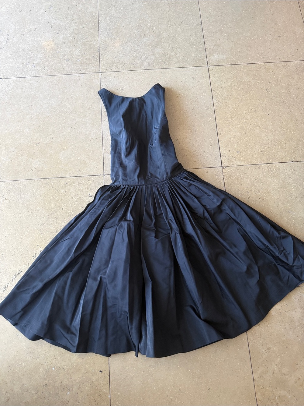 Ralph Lauren Purple Label Navy Sleeveless Full Midi Dress